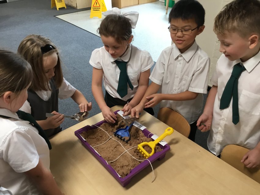 Image of Year 3 Archaeological dig for rocks & fossils